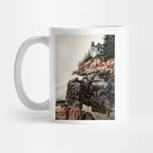 Bass Harbor Lighthouse in Fog Mug